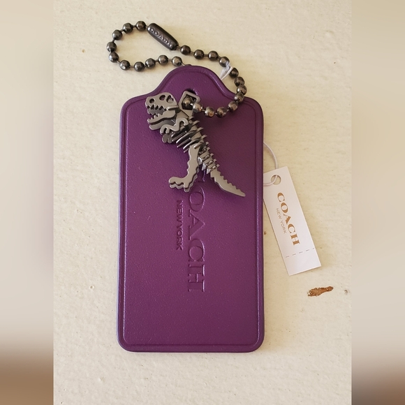 💕Coach Aubergine 3" Replacement Tag with UB Alloy Steel Rexy💕 - Picture 5 of 5